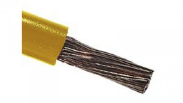 Kabel trzynormowy PCW, dł. 100m 4 mm², 41 A, 1 kV, Maks. +105C Żółty Zgodność z trzema normami, RS PRO