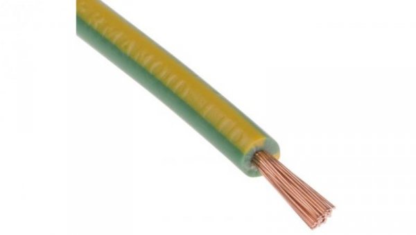 Jednożyłowy kabel sterowniczy CSA 1 mm², Maks. +70C 1000 V Zielony/Żółty, RS PRO