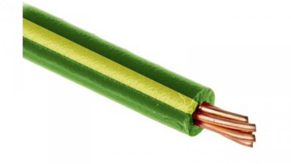 Jednożyłowy kabel sterowniczy CSA 1,5 mm², Maks. +70C 1000 V Zielony/Żółty, RS PRO