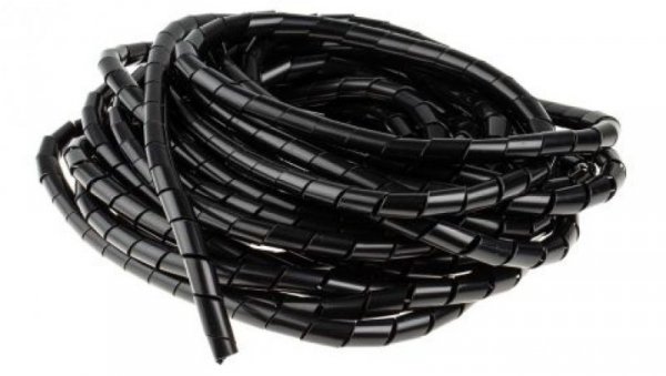 Opaska spiralna, Ø , Ø Maximum of 12mm, materiał: Nylonowy, kolor: Czarny, RS PRO 811-7705 /10szt./
