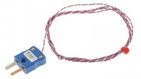 Termopara typ T do +250C 1m kabel 1m, Miedziane ANSI