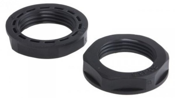 Nakrętka do dławnic kablowych, PG13.5, IP68, kolor: Czarny, materiał: Nylon 66, RS PRO