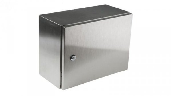 Szafka ścienna rozdzielcza, materiał: Stal nierdzewna typu 304, IP66, 400 x 300 x 200mm, RS PRO