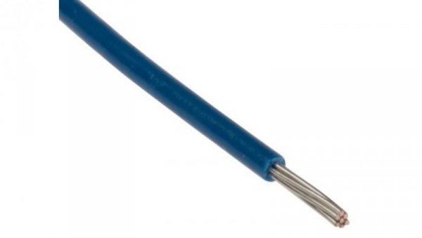 Przewód o podwyższonej odporności PVC Niebieski, 250m 0,34 mm² 7/0,25 mm, 250 V, -40 → +105C, Ø 1.45mm, RS PRO