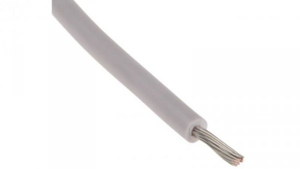 Przewód o podwyższonej odporności PVC Biały, 100m 0,6 mm² 19/0,2 mm, 750 V, -40 → +105C, Ø 2.5mm, RS PRO