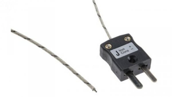 Termopara typ J do +350C 10m kabel 10m, Włókno szklane IEC