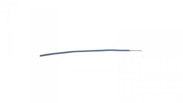 Przewód jednożyłowy linkowy, Przewód instalacyjny, 0,2 mm², 11/0,16 mm, 24 AWG, XLPE, 300 V, Niebieski, dł. 100m, RS PRO