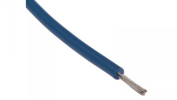 Przewód jednożyłowy linkowy, UL 3239, 0,33 mm², 17/0,16 mm, 22 AWG, XLPE, 6 kV DC, Niebieski, dł. 100m, RS PRO