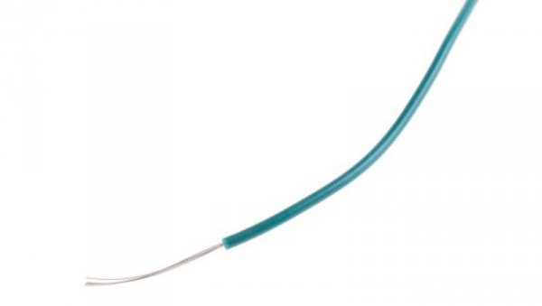 Przewód jednożyłowy linkowy, Przewód instalacyjny, 0,08 mm², 7/0,12 mm, 28 AWG, PVC, 300 V, Zielony, dł. 100m, RS PRO