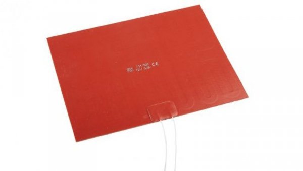 Silicone Heater Mat 30 W 12 V DC 150 x 200mm