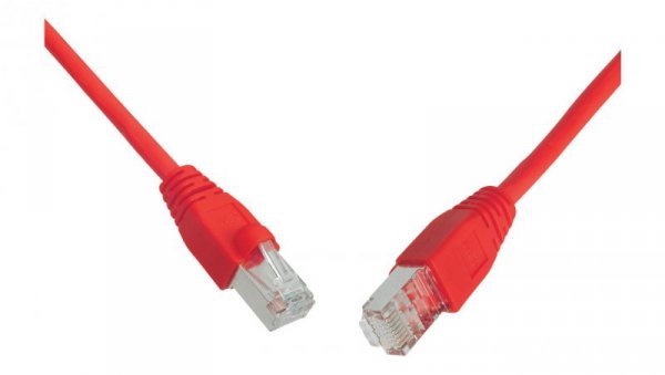 Patchcord CAT6 SFTP PVC 2m czerwony snag-proof C6-315RD-2MB