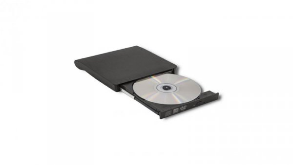 Qoltec Zewnętrzny Napęd Nagrywarka Odtwarzacz płyt CD DVD USB 3.0 Czarny