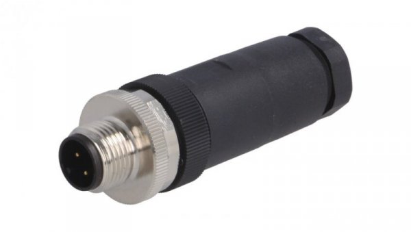 Złącze okrągłe M12 męskie proste nieekranowane 4pin 250V PG9 T4111002041-000