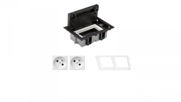 KONTAKT SIMON FLOOR BOX puszka podłogowa 2x gniazdo pojedyncze z/u do podłóg technicznych ( podniesionych )