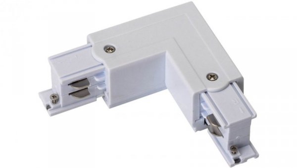 Łącznik szynoprzewodu IP20 3-fazowy biały TRACK L CONNECTOR L-R 4W WHITE GXTR029