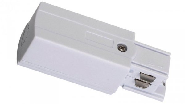 Złącze zasilające szynoprzewodu IP20 3-fazowe białe TRACK POWER CONNECTOR P-R 4W WHITE GXTR014