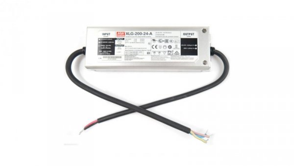 Zasilacz MeanWell 199,2W 24VDC 8,3A XLG-200-24A IP67 filtr PFC