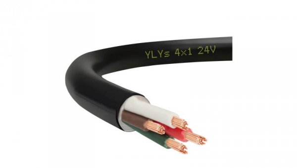 Przewód przyczepowy samochodowy YLYs 4x1 24V Elektrokabel /100m/