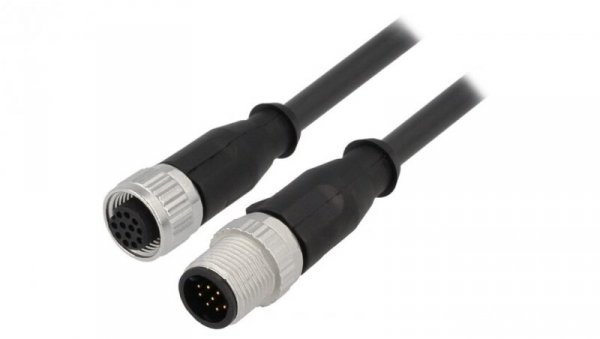 Złącze M12 męsko-żeńskie proste 2m 12pin 21348485C78020