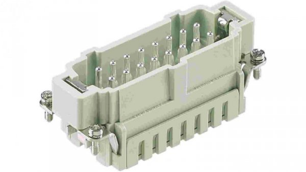 Złącze HAN prostokątne męskie 16pin 16A 500V 09330162616