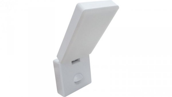 Kinkiet LED 10W 750lm 4000K/neutralna IP65 IK08 z czujnikiem PIR zewnętrzny wodoodporny poliwęglan FLIP W 10W PIR NW GXPS128