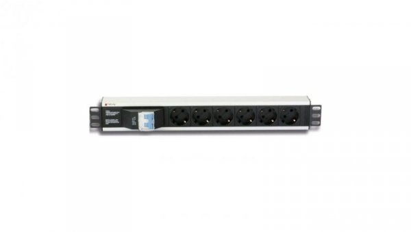 Listwa zasilająca Rack 1.5U 250V/16A 6X Schuko 3M I-CASE STRIP-16SH