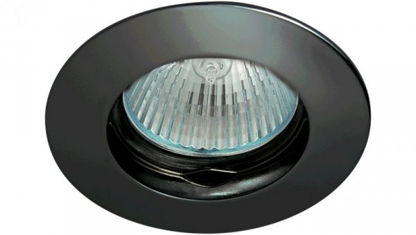 Oczko 50W/12V MR16 IP20 okrągłe stałe aluminiowe matowy czarny DIO DSO2B-MB GXPL057