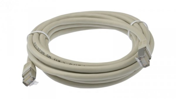 Patchcord S/FTP kat.6 PiMF kabel sieciowy LAN 2x RJ45 linka szary 0,5m