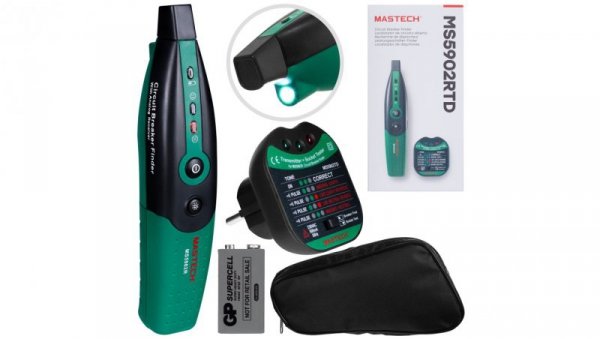 Tester gniazd zasilających 230V 2P+Z i zabezpieczeń MASTECH MS5902
