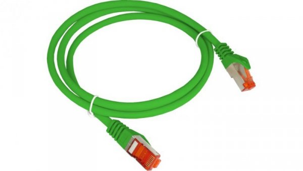 Patch-cord S/FTP kat.6A LSOH 2.0m zielony KKS6AZIE2.0