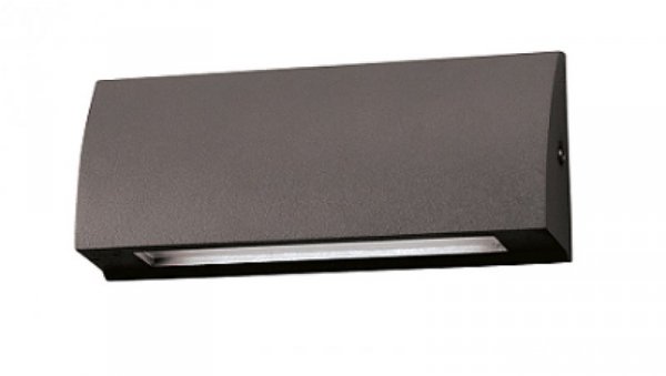 Kinkiet LED 10W 850lm 4000K/neutralna IP54 zewnętrzny wodoodporny aluminium/szkło STEP 10W Anthracite NW GXPS080