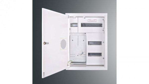 Rozdzielnica p/t licznikowa RW 4NN T3F + 36S 577x423x220 pełne drzwi z.p.9081 IP30 RAL9003