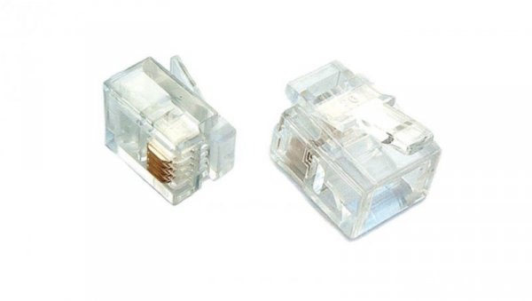 RJ11 wtyk telefoniczny 6P4C ALANTEC /op. 100 szt./ WT004