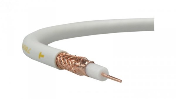 Przewód antenowy 75ohm YWDXpek K-1000 1,05/4,8/6,6 biały Elektrokabel /100m/