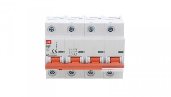 Wyłącznik nadprądowy 1,5 modułu 4P D 80A 10KA BKH 4P D80A 06110366R0