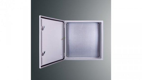 Obudowa n/t z płytą montaż PSH 606020 PROFIT 600x600x200 IP65 IK10 RAL7035 zamek herm.-D5
