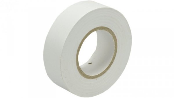 Taśma izolacyjna 19mm/20m biała PCV