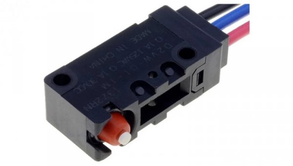 Mikroprzełącznik SNAP ACTION bez dźwigni SPDT 0,1A/125VAC D2VW-01-1M(D)