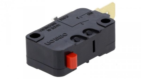 Mikroprzełącznik SNAP ACTION bez dźwigni SPST-NO 16A/250VAC D3V163C5