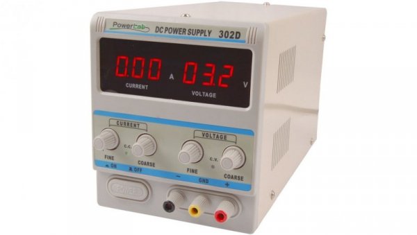 Zasilacz laboratoryjny regulowany 30V 2A DC LED 302D