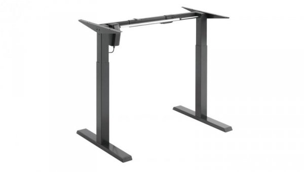Biurko elektryczne z regulacją wys Ergo Office, szare, max wys 123cm , 80 kg - bez blatu, do pracy stojąco siedzącej, ER-433