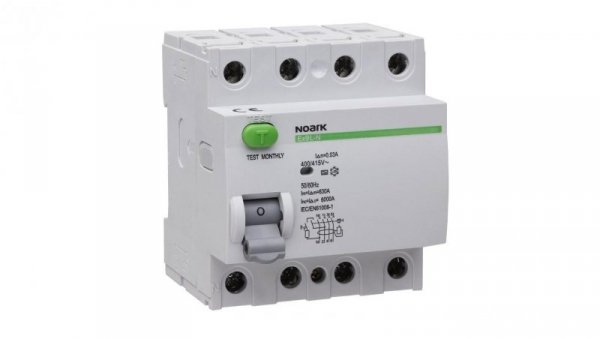 Wyłącznik różnicowoprądowy RCCB 4P 40A 0,03A typ AC Ex9L-N 108332