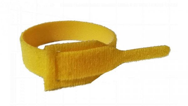 Opaski rzepowe 20x125 BTB Straps żółte