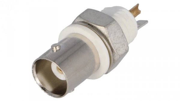 Gniazdo BNC żeńskie izolowane proste 50 Ohm lutowanie na panel 5227726-3