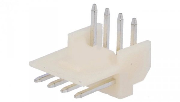 Przewód-płytka gniazdo męskie EI 2,5mm 4-pin THT cynowany 171826-4
