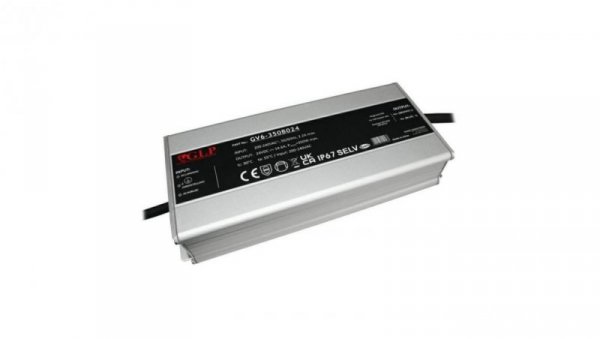 Zasilacz LED GV6-350B024 350W 24V 14,6A GLP IP67 z filtrem PFC
