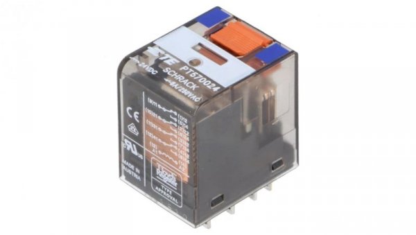 Przekaźnik elektromagnetyczny 4PDT 24VDC 6A 250VAC 1-1393154-2