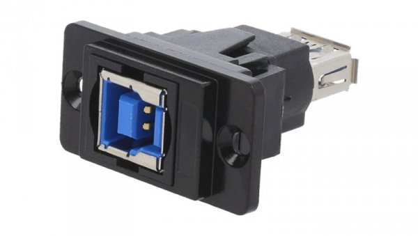 Łącznik USB A - USB B 3.0 DUALSLIM złocony CP30706NMB