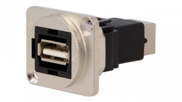 Łącznik USB A - USB B 2.0 FT metal 19x24mm CP30209NM