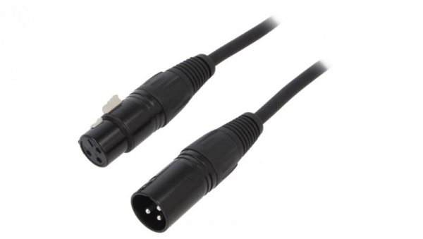 Kabel XLR męski - XLR żeński 3-pin 1m FC619101